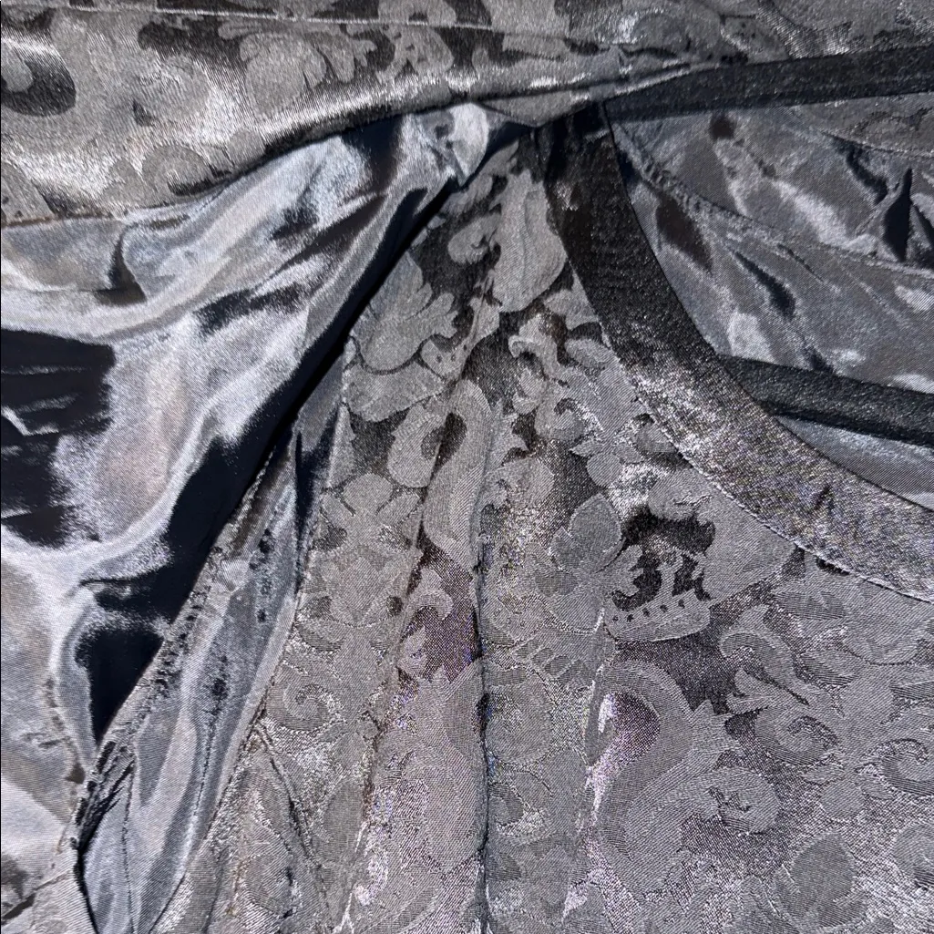 Covington Elegant Black Jacquard Skirt Suit - Image 5