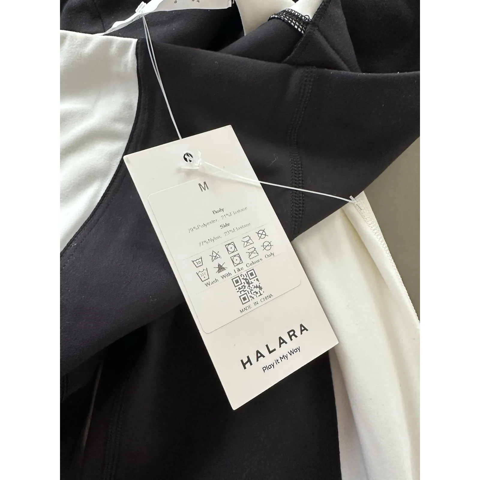 High Waisted Tummy Control Hem Color Block‎ Flare Casual Leggings Size Medium - Image 8