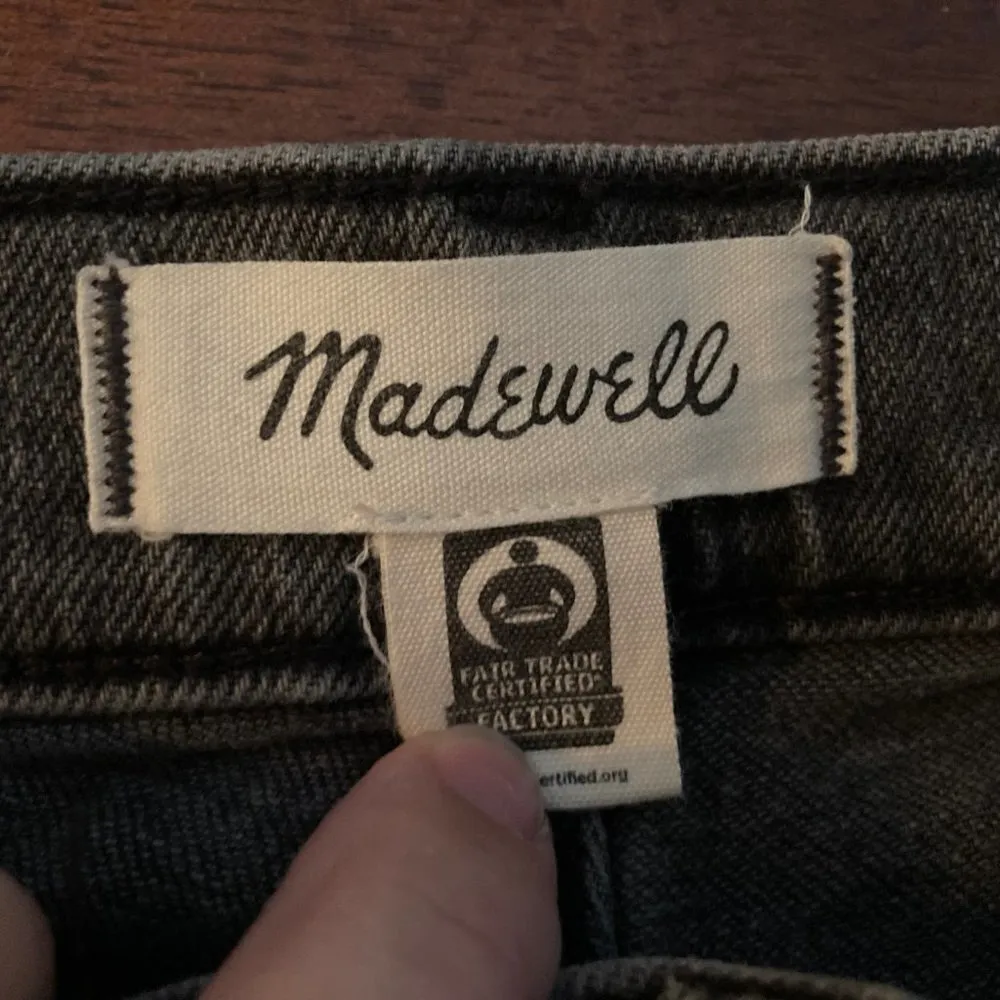 Jeans Womens 24 Black Denim Perfect Vintage Cosner Wash Distressed 90s - Image 11