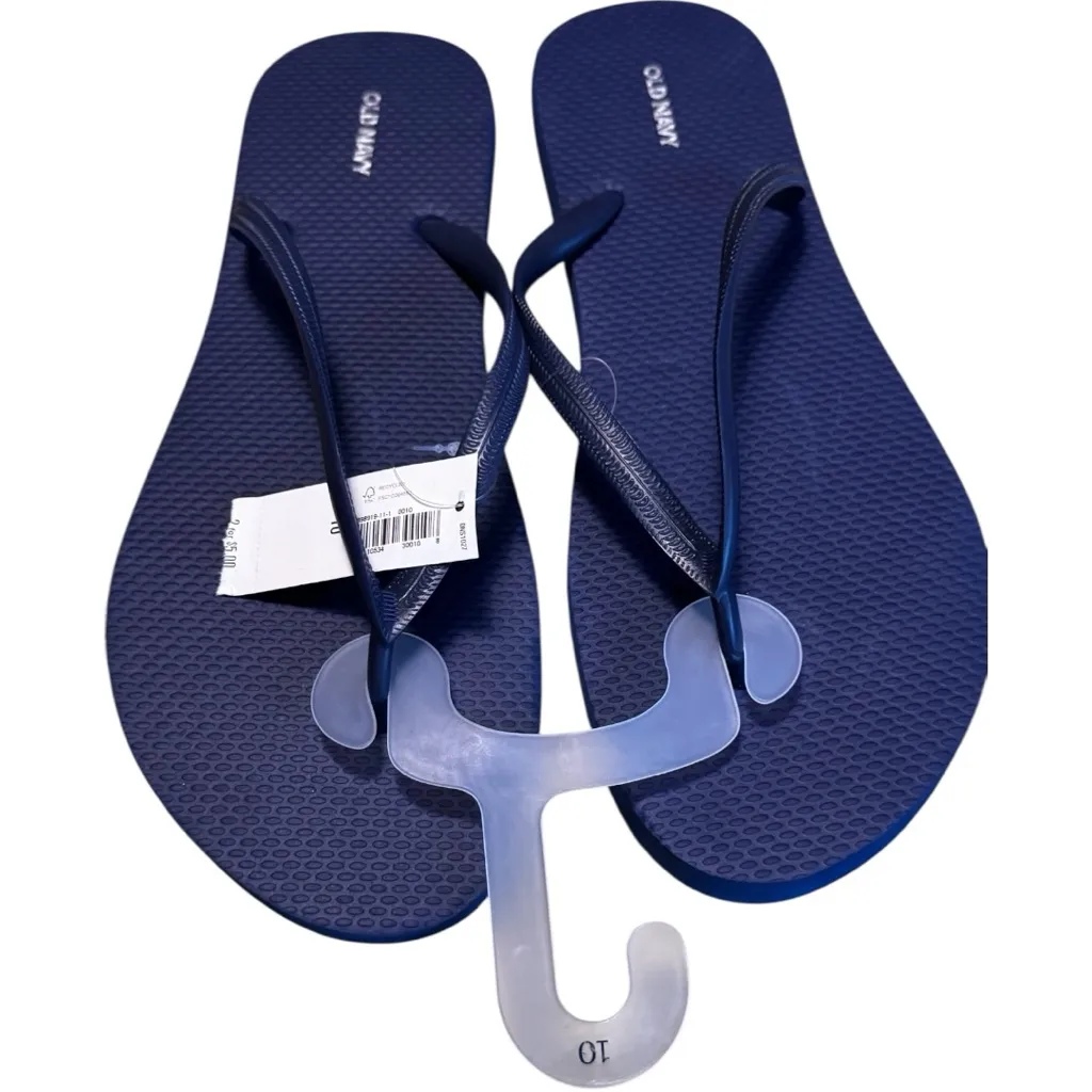 Old Navy Women's Navy Sandals Sz 10 - Image 4