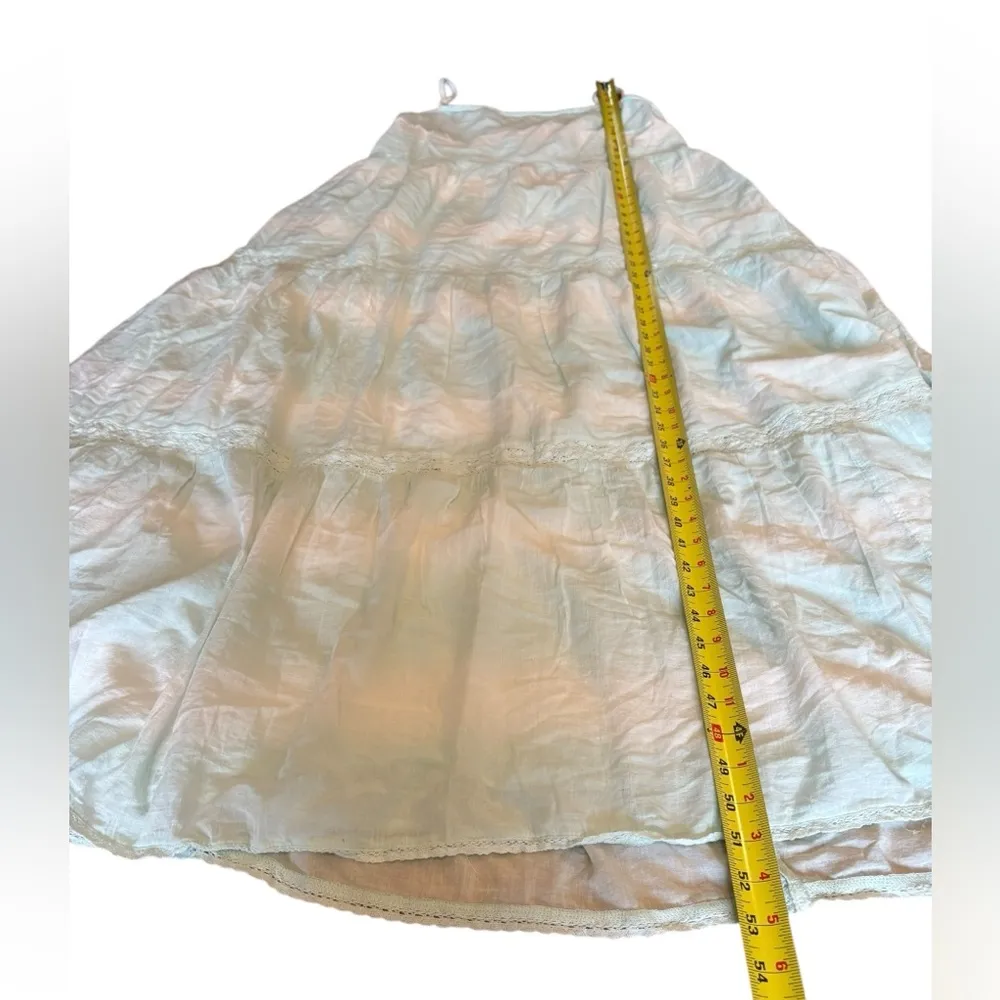 Aerie Tie Dye Maxi Dress Crochet Detail Womens Size XXL White Blue - Image 12