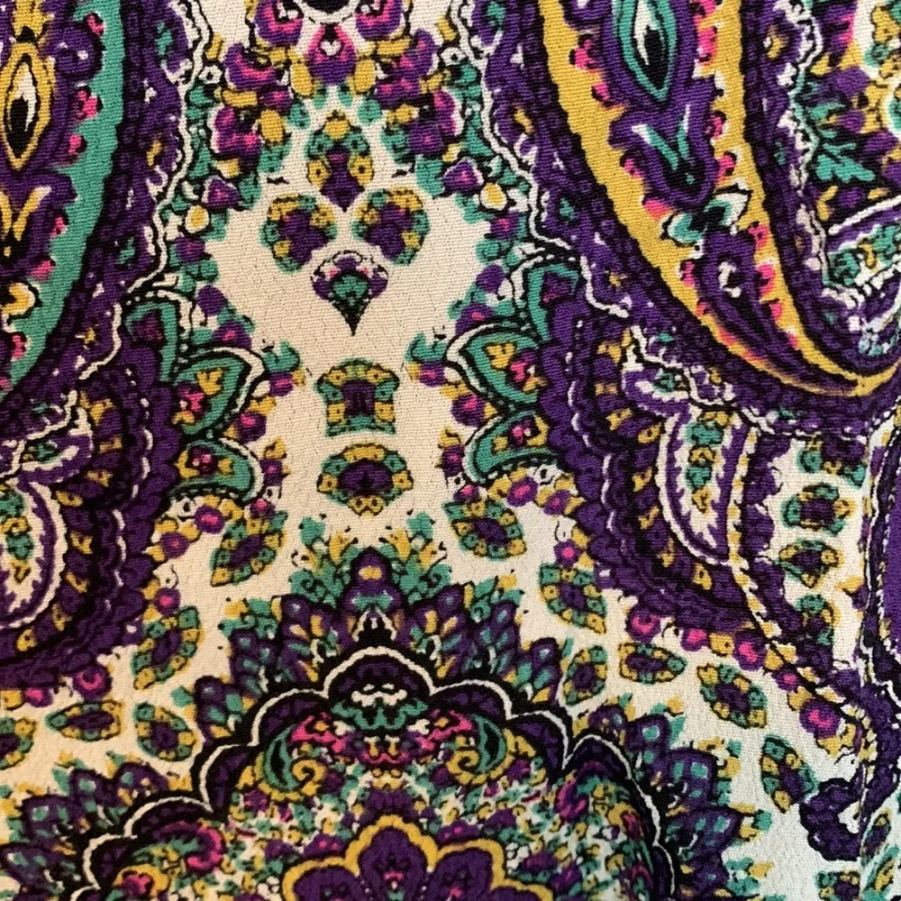 JCrew Talia Blouse - Royal Paisley Size 2 - Image 4