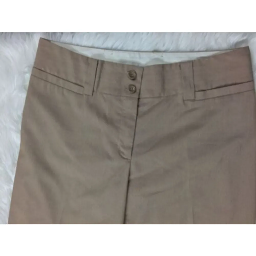 EXPRESS  Sz 4 Pants Tan Brown Correspondent Trousers Slacks Thin - Image 3