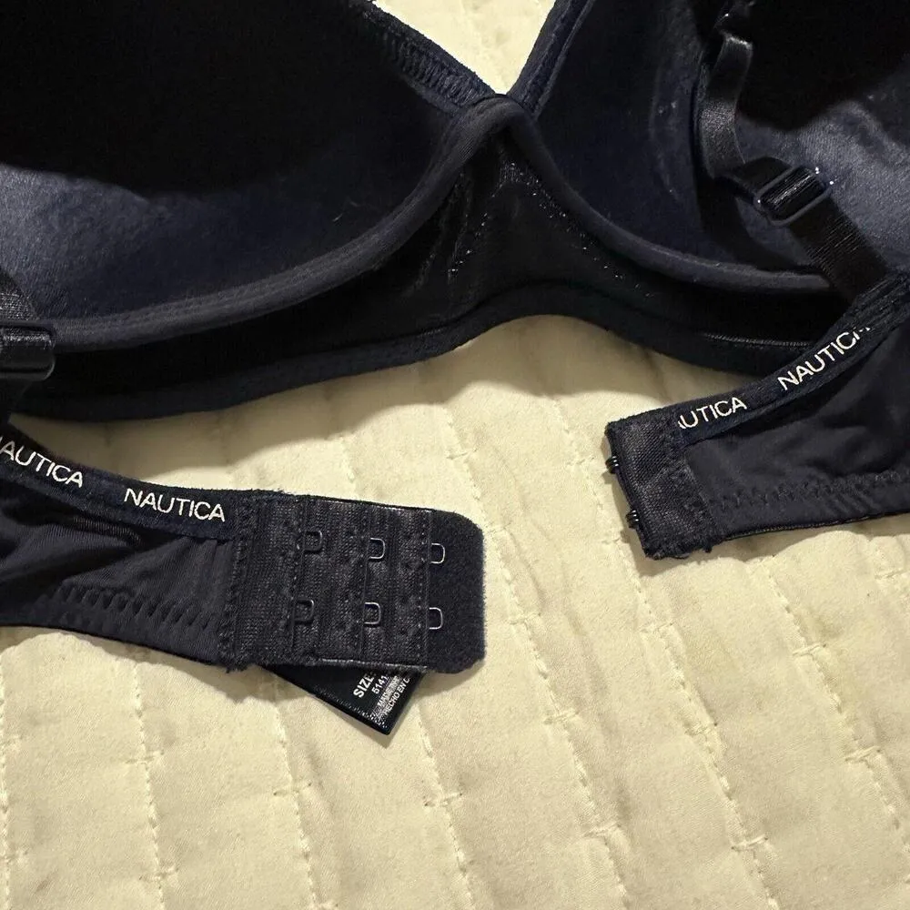 Nautica Blue Very Lightly Lined Wireless  Bra 36C - Image 9