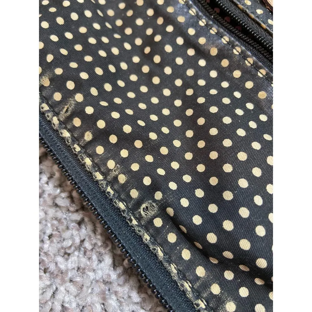 Kate spade NEW YORK Women's Canvas Black Shoulder Hand bag Purse - Image 9