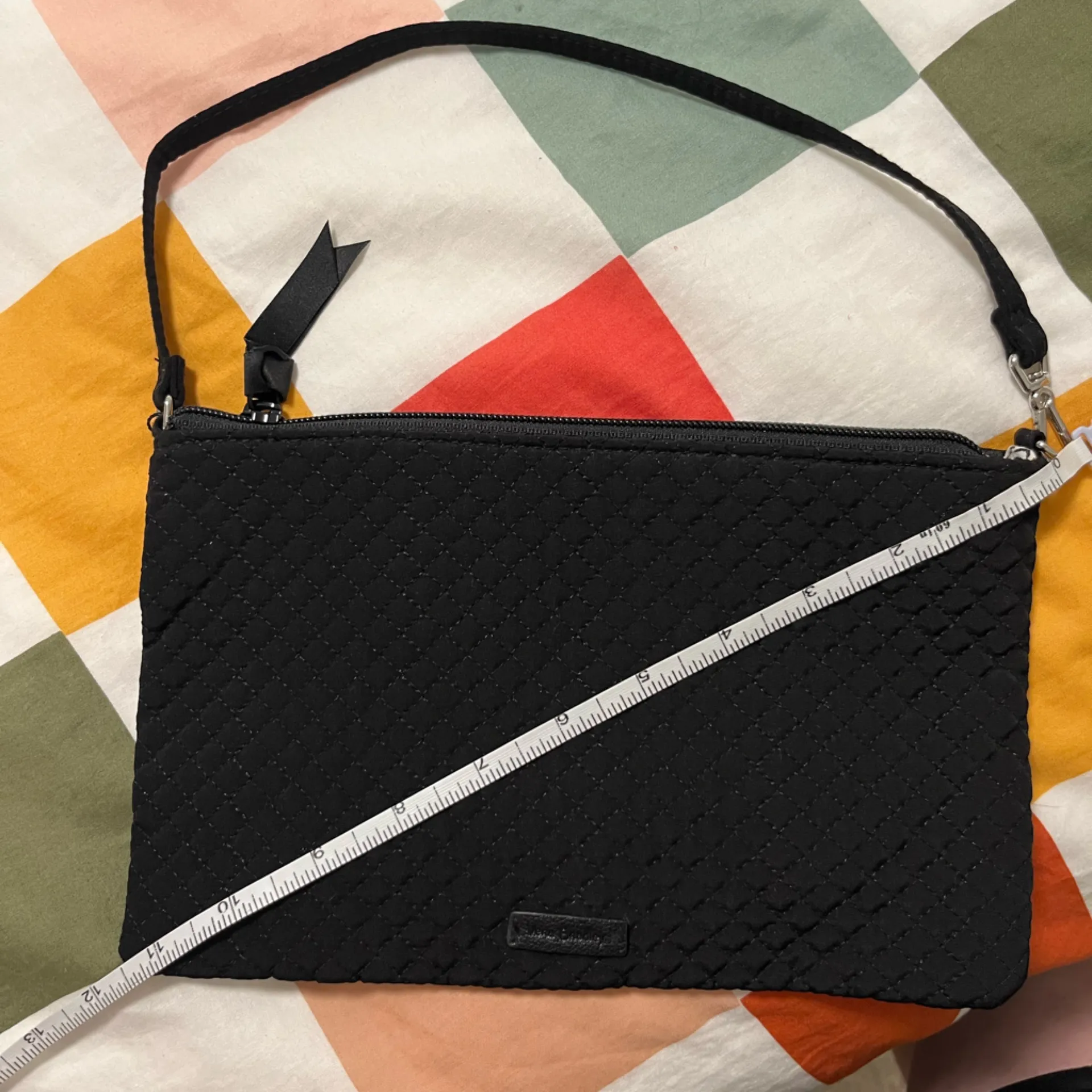 NWT Vera Bradley RFID Convertible Wristlet in Cotton, Black Quilted - Image 4