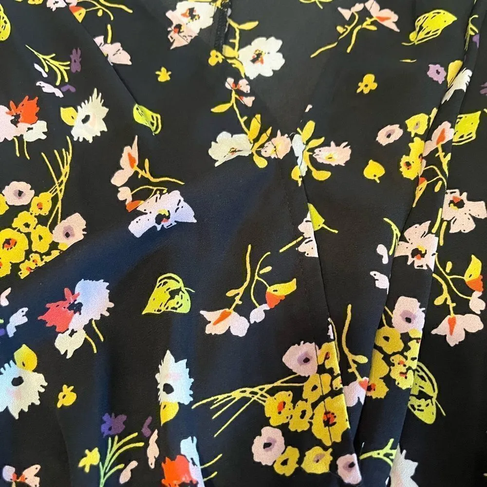 Astr the label floral bodysuit with shoulder pads size xs - Image 2