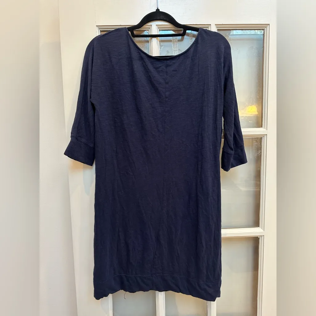 Lilly Pulitzer Eliza T-Shirt Dress Jersey Navy Size XS Prima Cotton Stretchy - Image 3