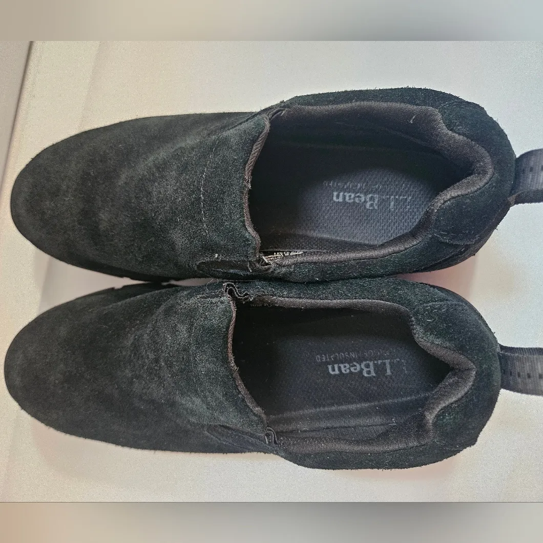 L.L.Bean Shoes Womens 8 Slip On Moc Insulated Comfort Arctic Grip Hiking Boots Black - Image 5