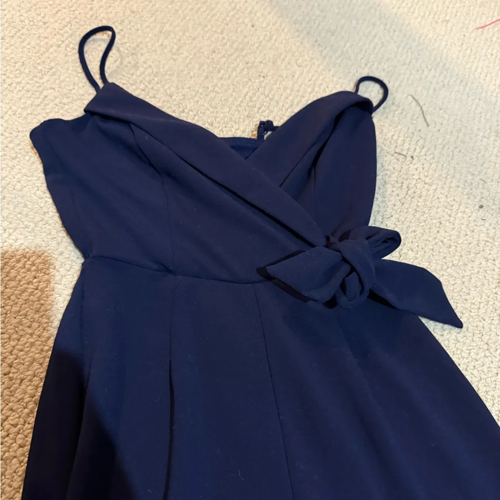 Three Hearts Navy Wide Leg Jumpsuit - Image 3