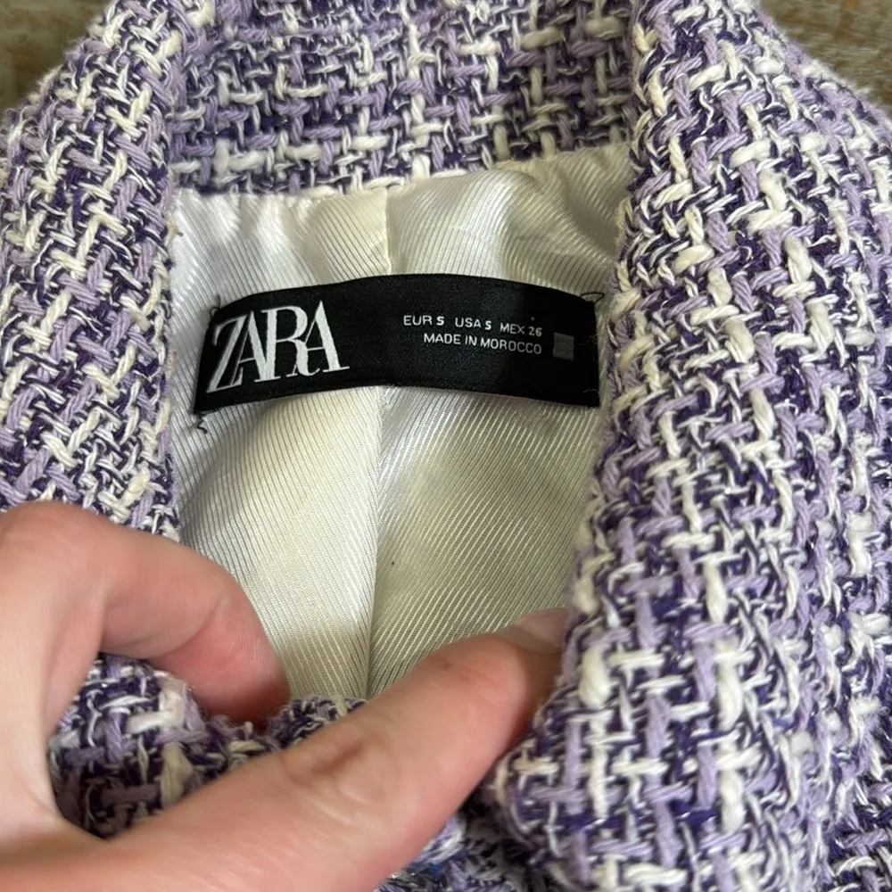Zara tweed blazer size small - Image 2
