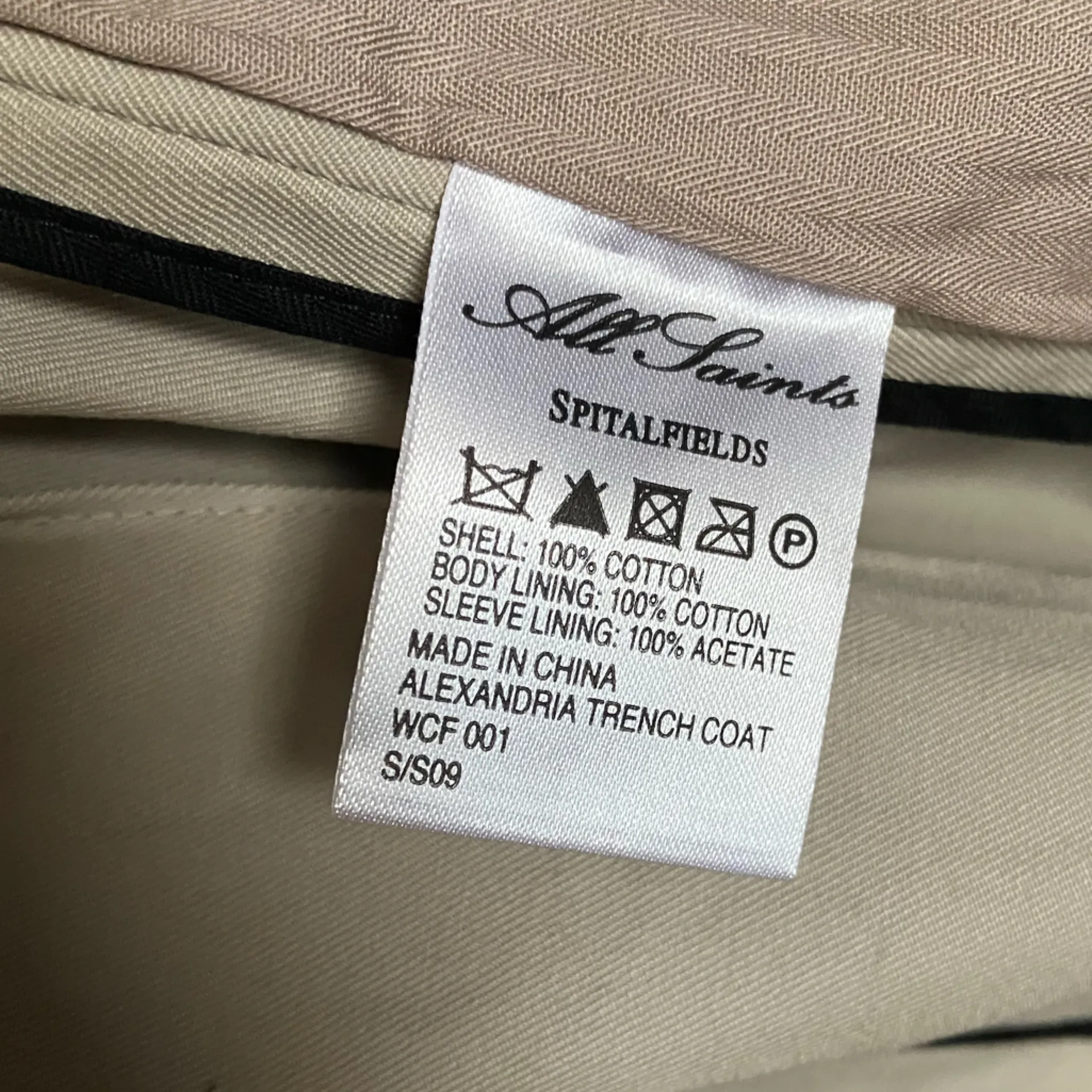 All Saints Alexandria Trench Double Breasted Belted Womens - Image 10