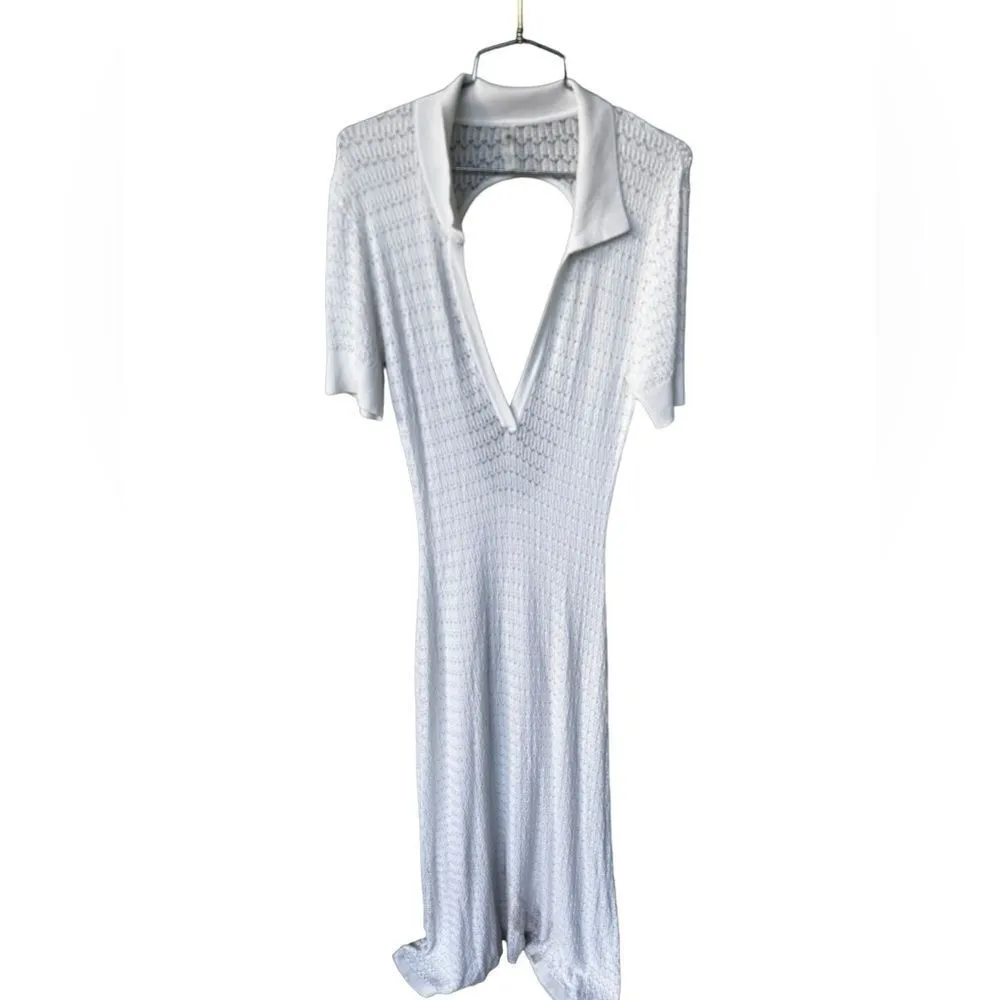 DEVON WINDSOR Nola White Maxi Dress L Size L - Image 3