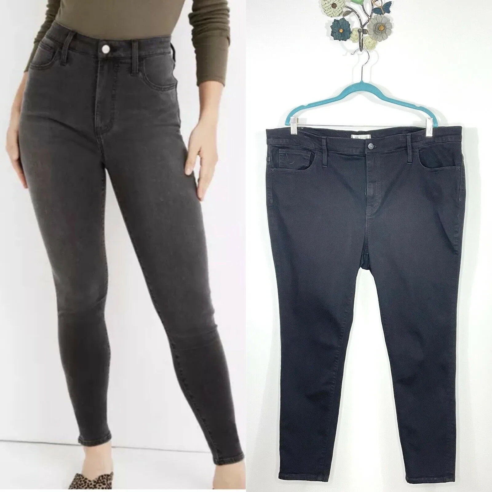 Madewell Roadtripper High Rise Skinny Stretch Black Jeans Women’s Size 36 - Image 2