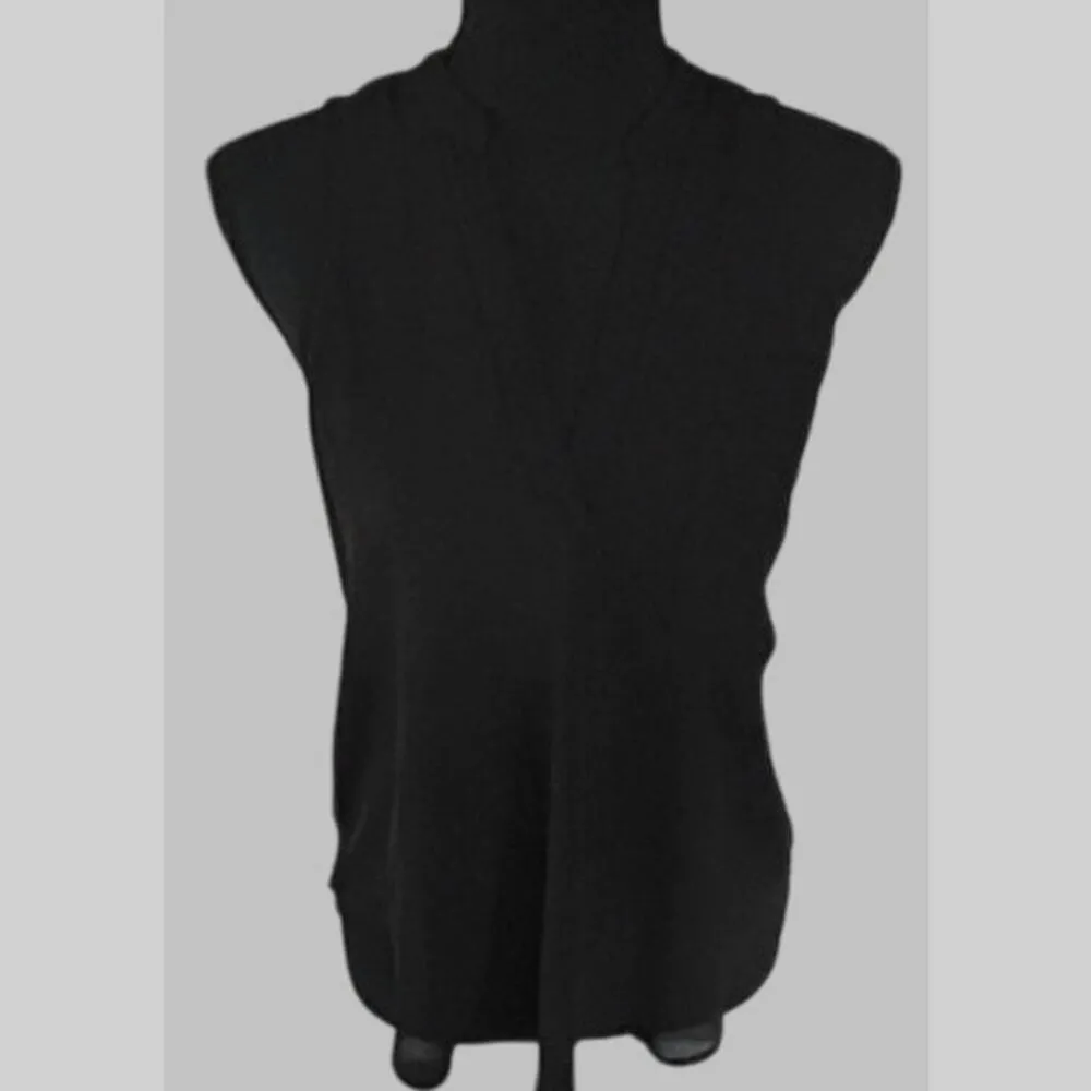 Lush Black V-Neck High Low , size XS - Image 3
