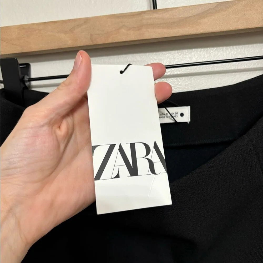 NWT Zara Fitted Midi Skirt with Cutout Corset Detail - Size S - Image 9