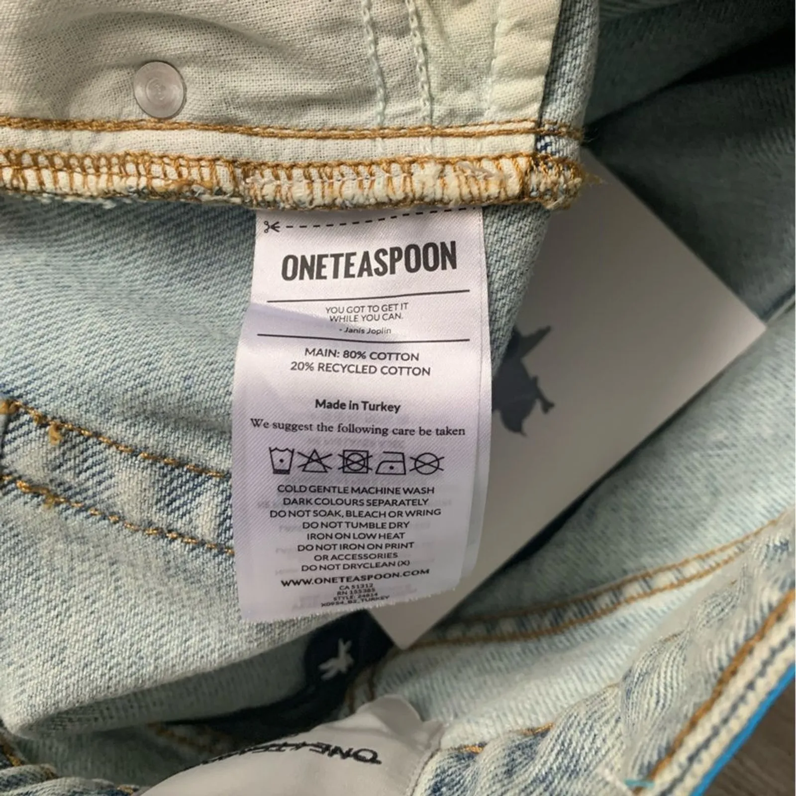 One Teaspoon Kansas Acid Truckers Low Waist Straight Leg Jeans - Size 27 - NWT‎ - Image 10