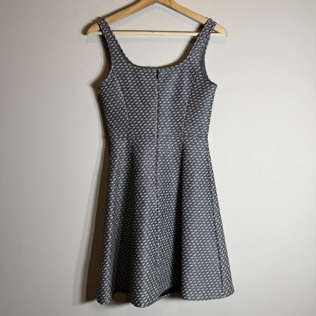 Theory Trekana Circuit Knit Sleeveless Fit & Flare Mini Dress Womens 0 Gray NWOT - Image 10