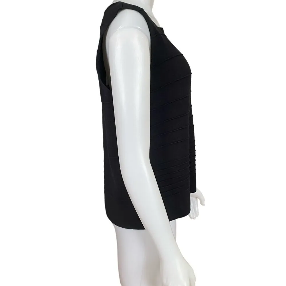 Geoffrey Beene women's XL black stretchy sleeveless casual top spring summer - Image 4