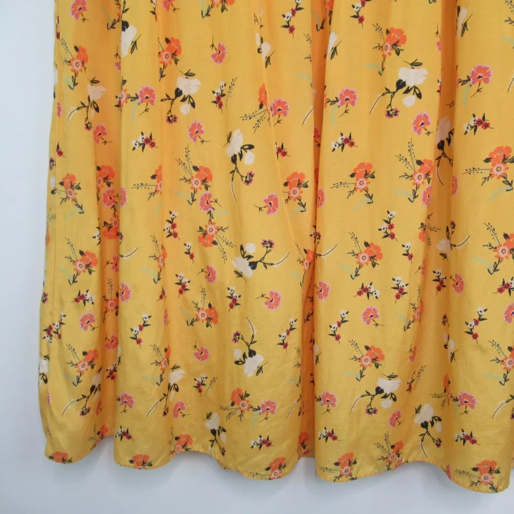 La Maison TALULAH Tansy Floral Mini Dress V-Neck Ruffle Shoulder Women's Large - Image 9