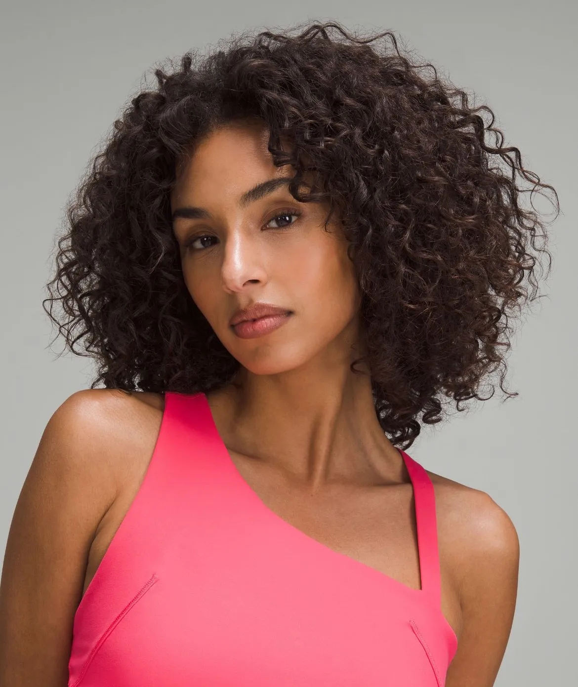 Pink Asymmetrical Cropped Tank - Image 4