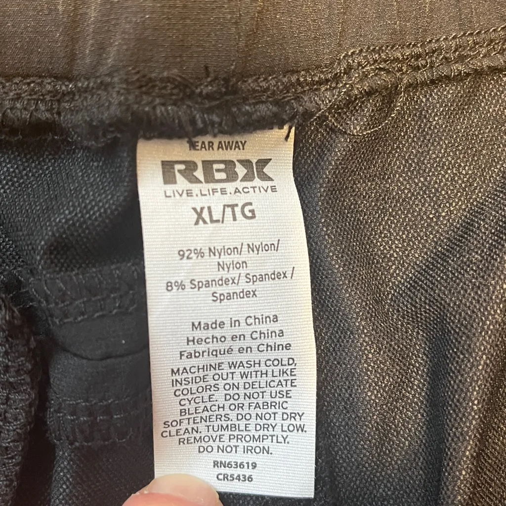 RBX Active Women’s Toggle Drawcord Quick Drying Woven Shorts Sz XL Black - Image 3