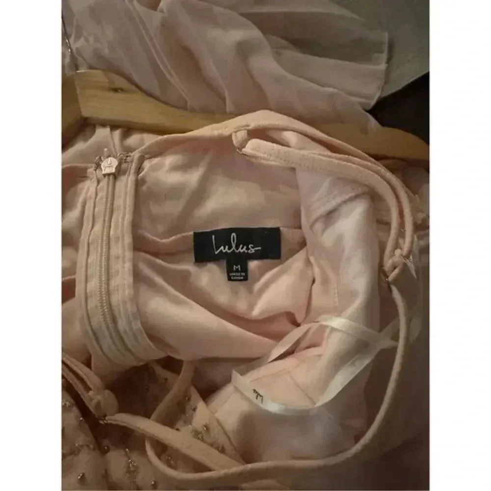 Lulus Glamorous Gala Pink Dress Medium Wedding‎ Guest Gown - Image 6