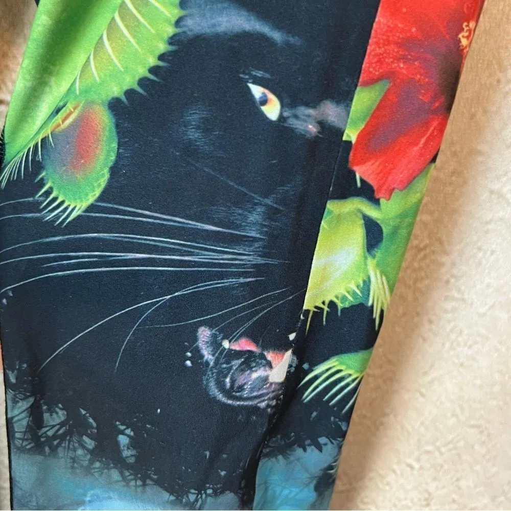 Reebok Venus Flytrap Print CrossFit Rev Chase Leggings B45245 - Image 10