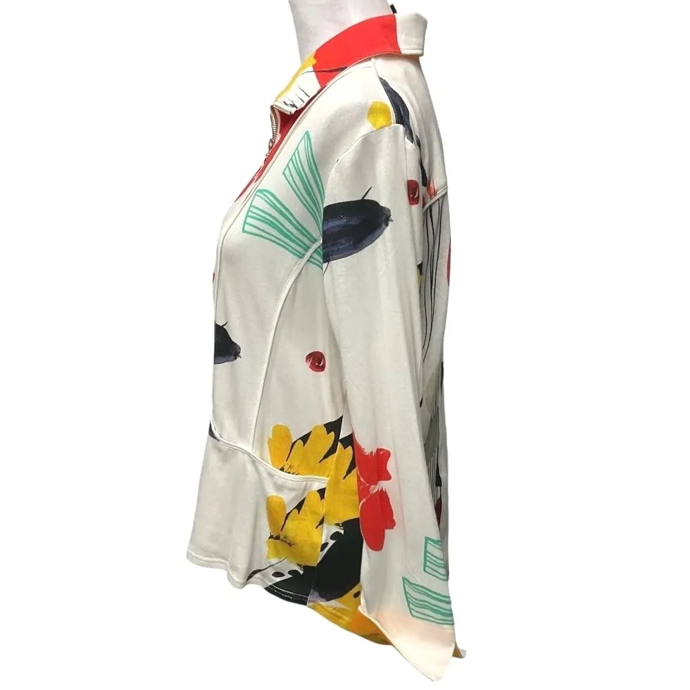 Berek Women's Ray‎ of Sunshine Full Zip Jacket Size L Multi Long Sleeve Pockets Size L - Image 3