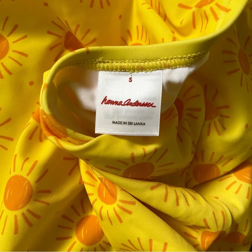 Hanna Andersson women’s one piece swimsuit in sunny yellow “Sunshine Day” print - Image 3