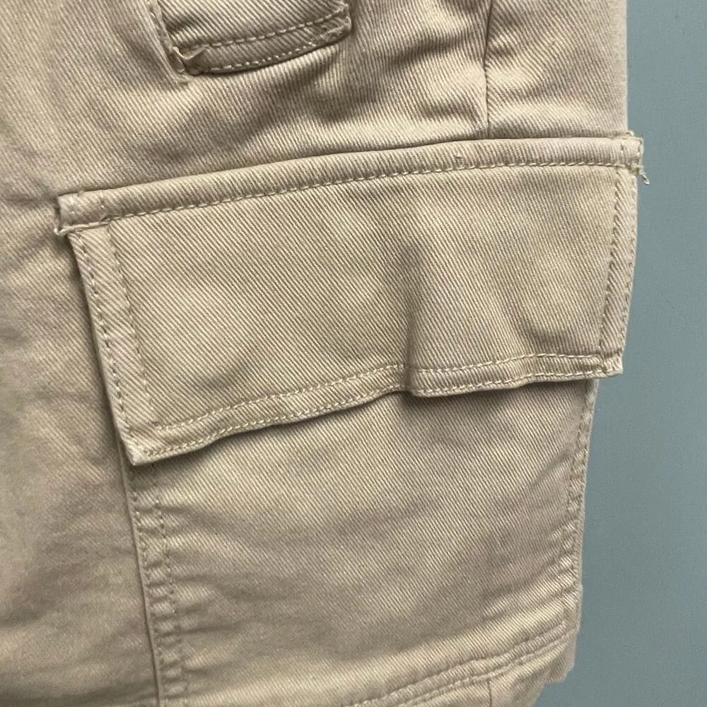 Loft Size 2 Khaki Cargo Skirt Stretch Straight Mini - Image 2