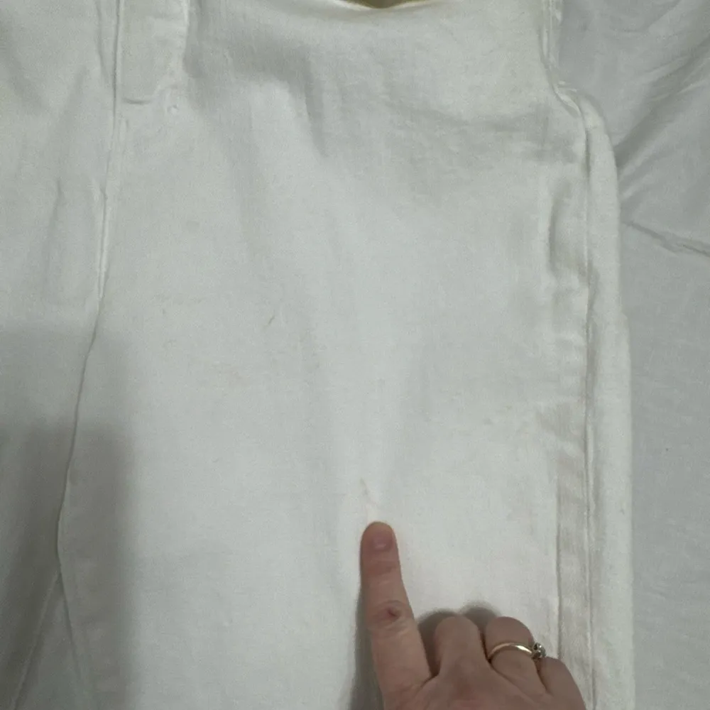 L’Agence Kendra high rise flare crop raw hem white/cream  jean women’s size 32 - Image 4