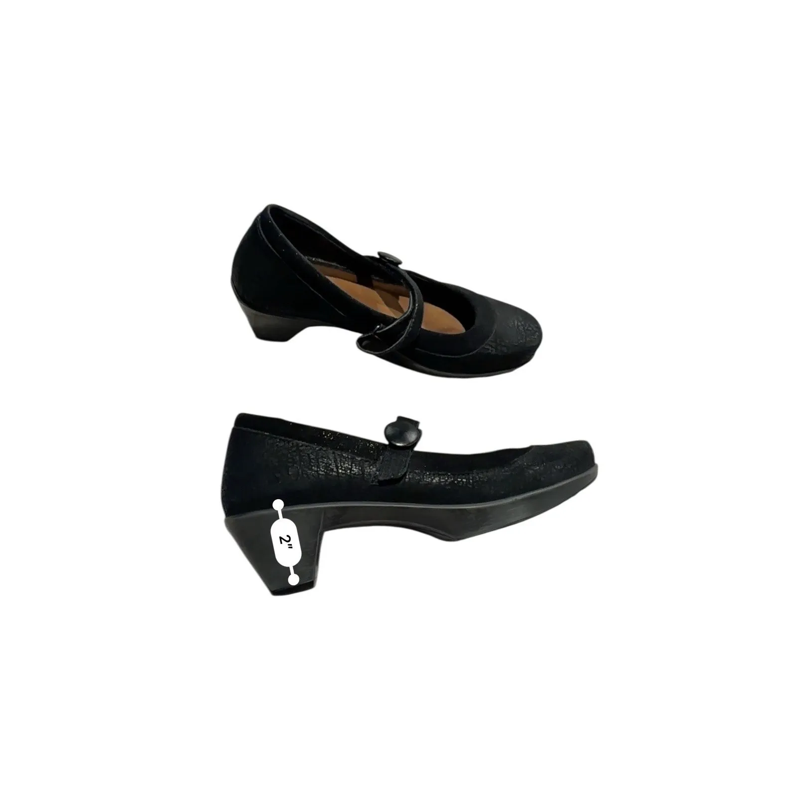 Naot Black THE LASTEST Mary Jane Suede Heel Comfort Shoes EU39/W 8.5 ($169) - Image 6