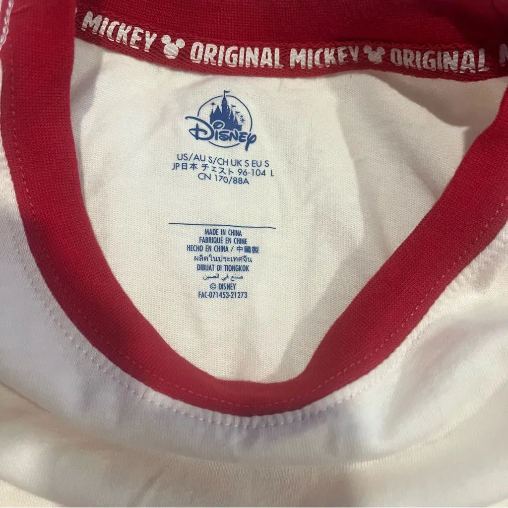 NWT Disney World Cream and Red Mickey Mouse T-Shirt Size S see pics - Image 6