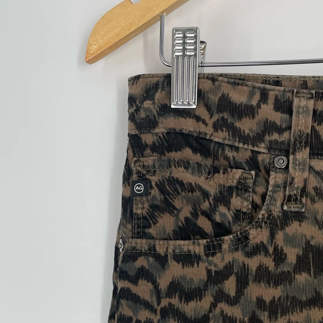 AG Adriano Goldschmied‎ Women's Corduroy Farrah Skinny Ankle Pants Size 28 R - Image 6