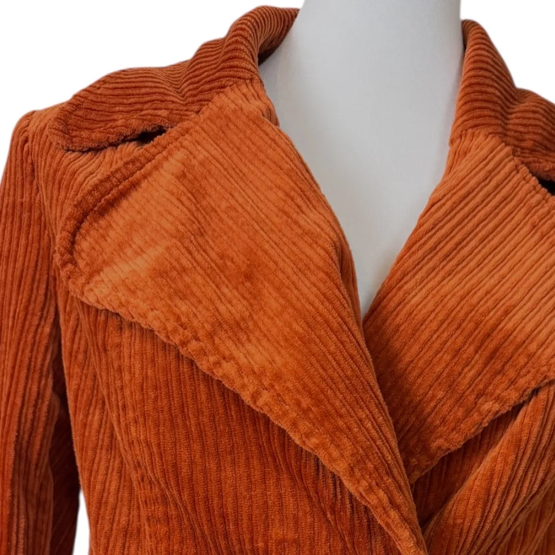 CAbi Professor Peacoat Corduroy Double Breasted Blazer Jacket Women’s Size Small - Image 9