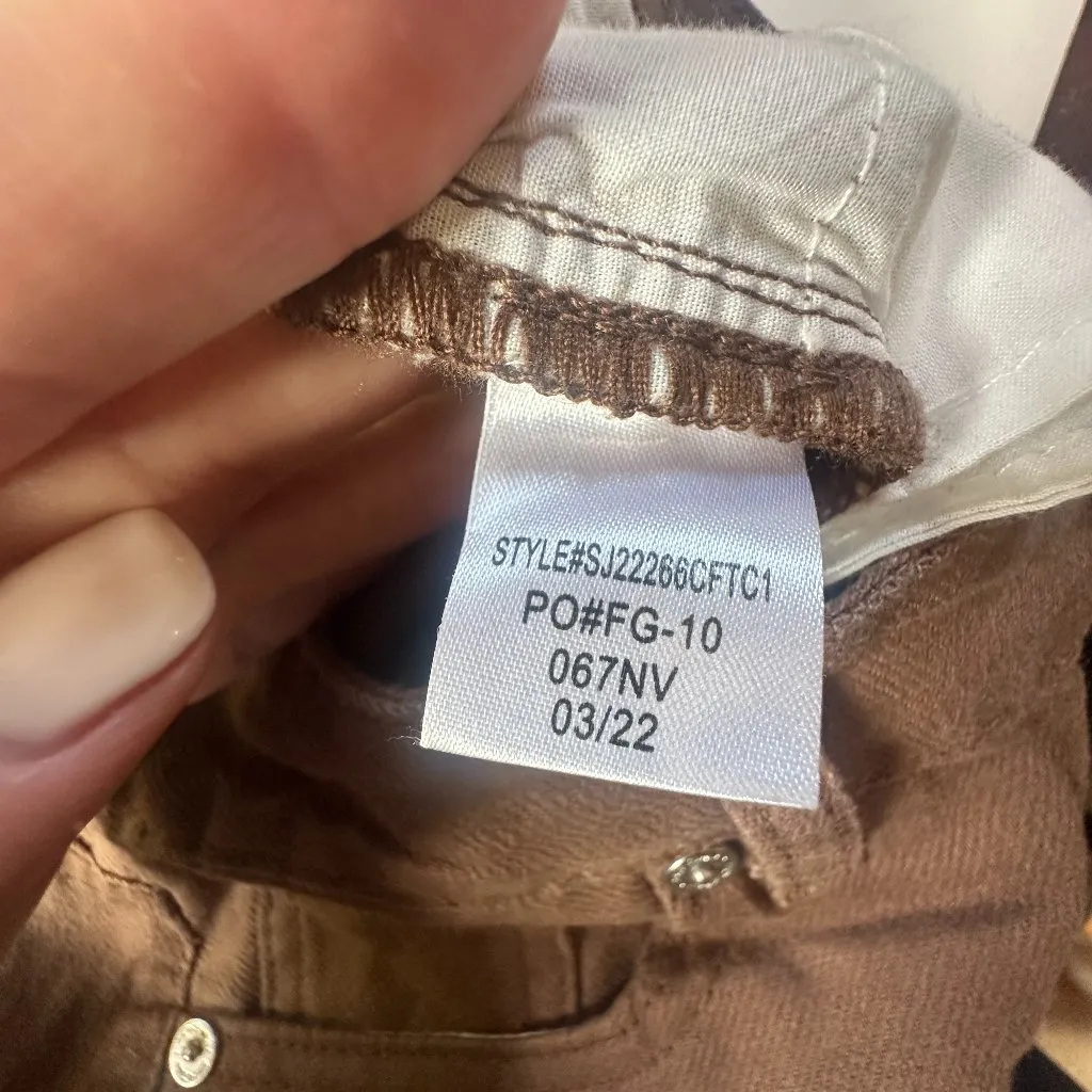 SONG4U Terracotta Brown Boyfriend Style Trousers Pants Size 5/27 - Image 15