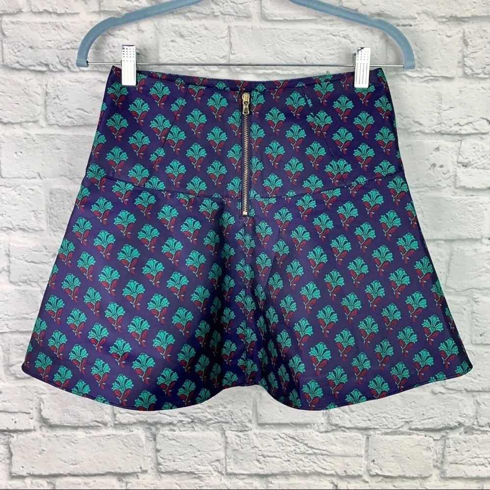 Club Monaco Printed Yoke Circle Mini Skirt 00 - Image 7