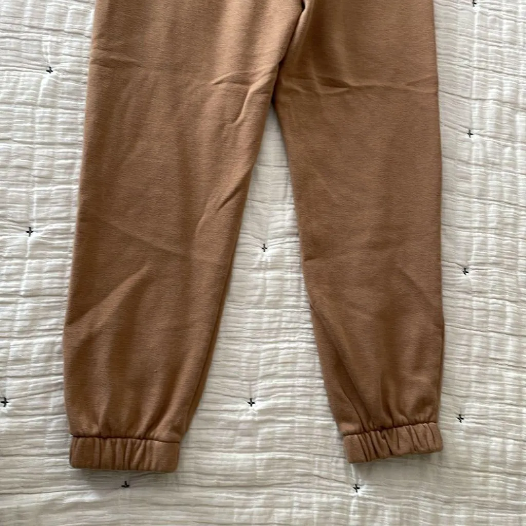 DSG Boyfriend Fleece Cinch Pants Joggers Sweatpants in Sahara Sand Size S Tan - Image 10