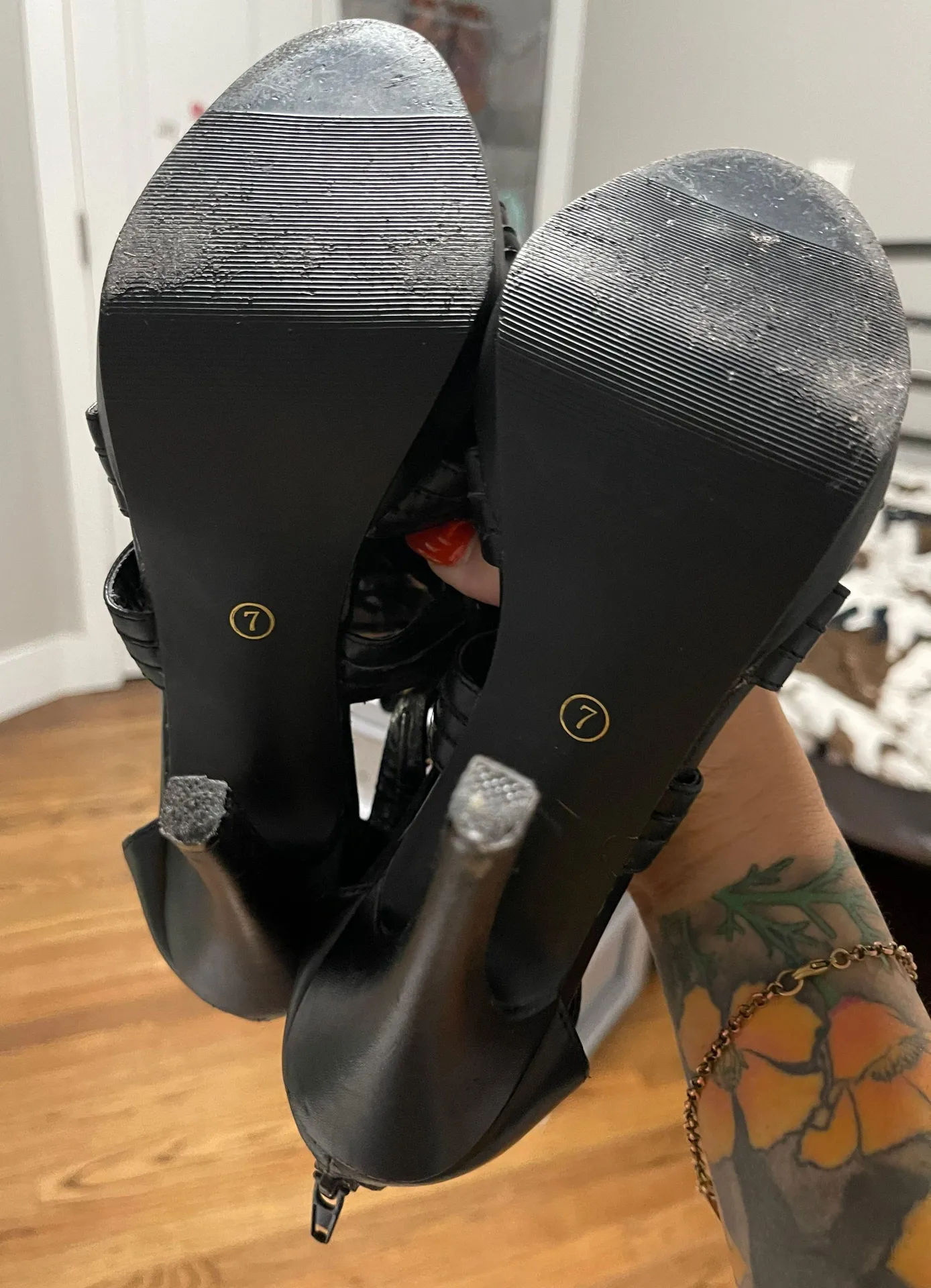 Shoedazzle Gladiator Heels - Image 7