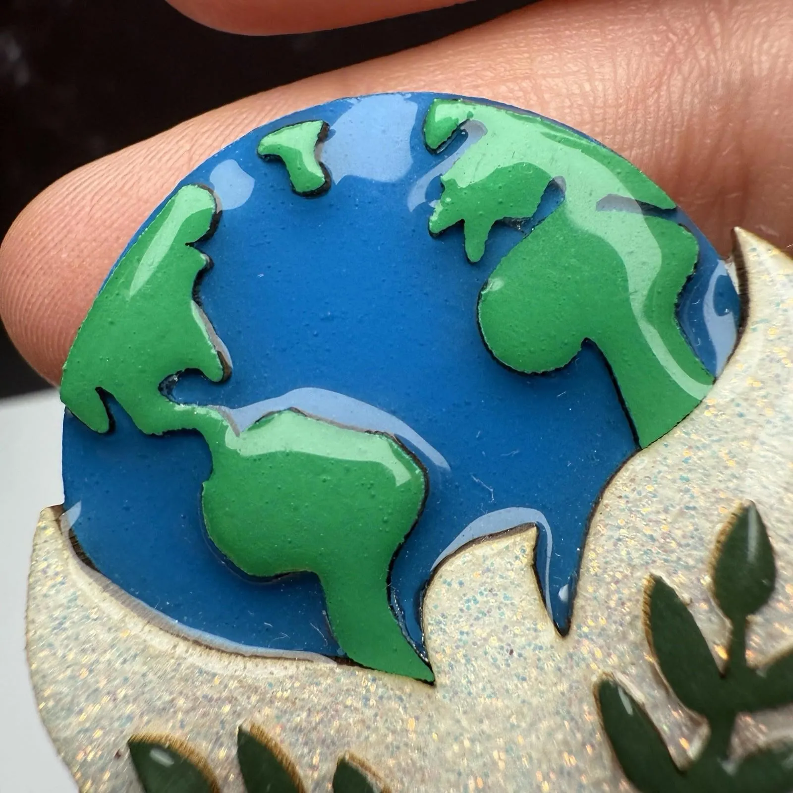 Peace on Earth Dove of World Peace & Olive Branch Designs By Lucinda Brooch Pin - Image 5