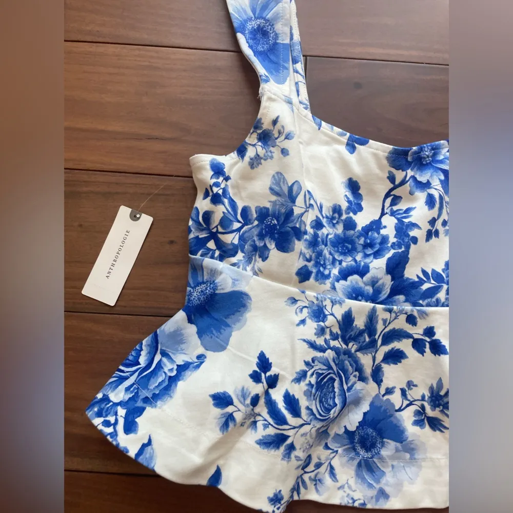 Maeve Square-Neck Peplum Tank Top Size XS - Image 3