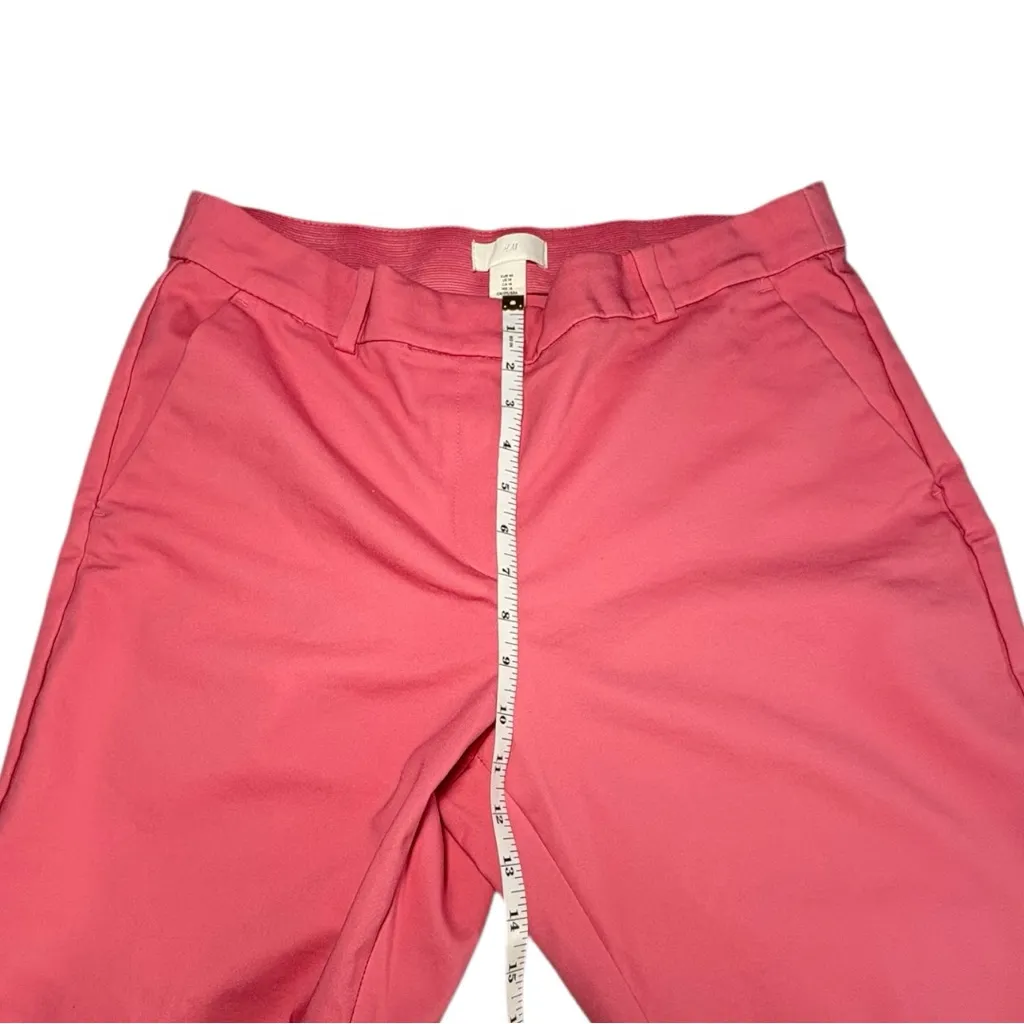 H&M Cherry Blossom Pink High Rise Ankle Pants Women’s 14 Barbiecore - Image 6