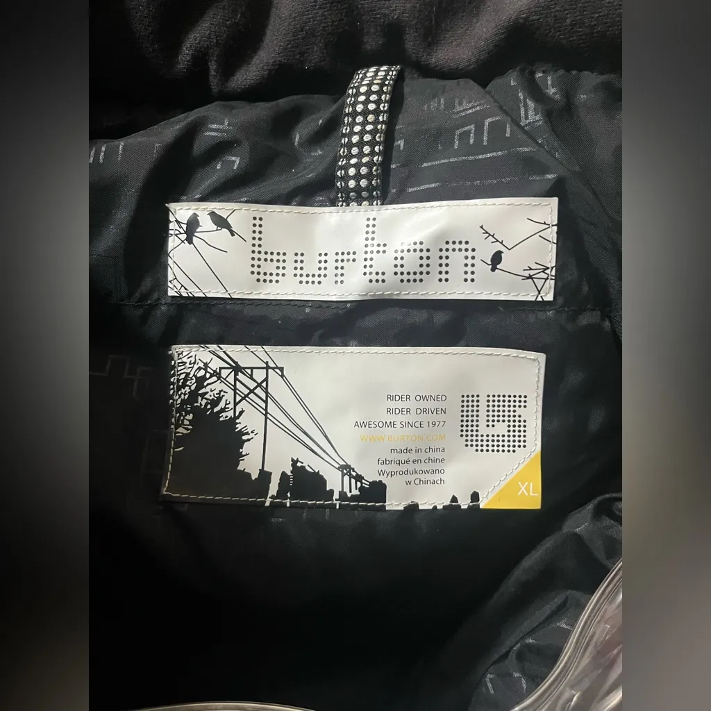 Burton Rancher Puffy Snowboarding Vest Women’s X Large Black Insulated - Image 7