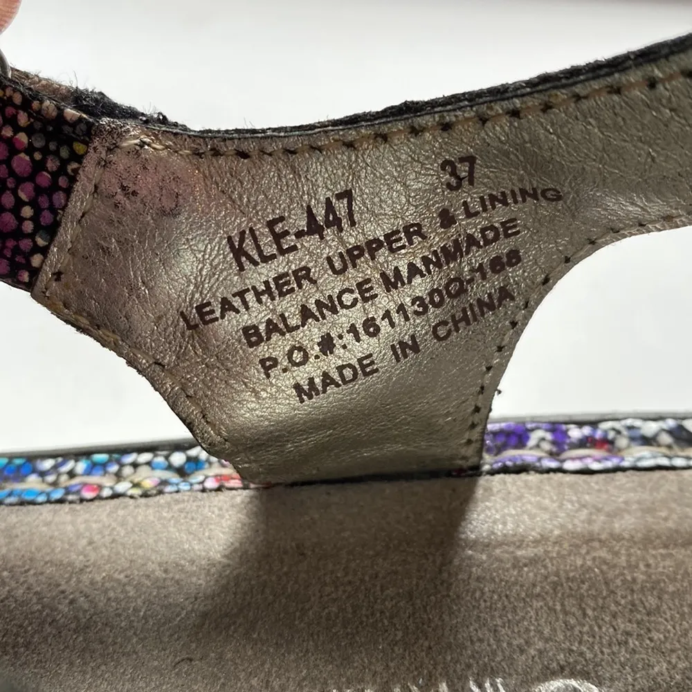 Alegria Kleo Platform Sandal Blissful Print Gladiator Printed Snake Multi Size 7 - Image 8