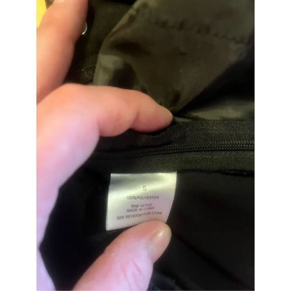 Romeo & Juliet Couture Black wide crop leg casual dress pants small S (3703) - Image 5