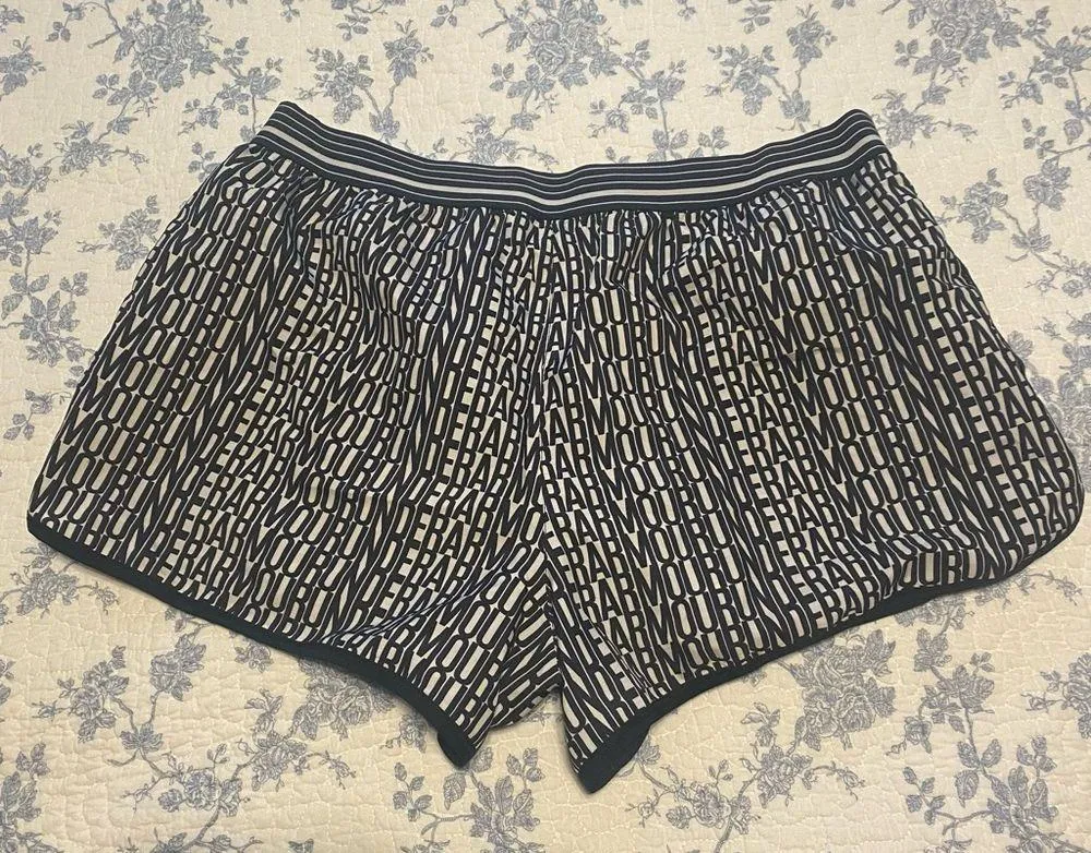 Under Armour Black and White Logo Print Shorts with Liner 3” Inseam - Image 2