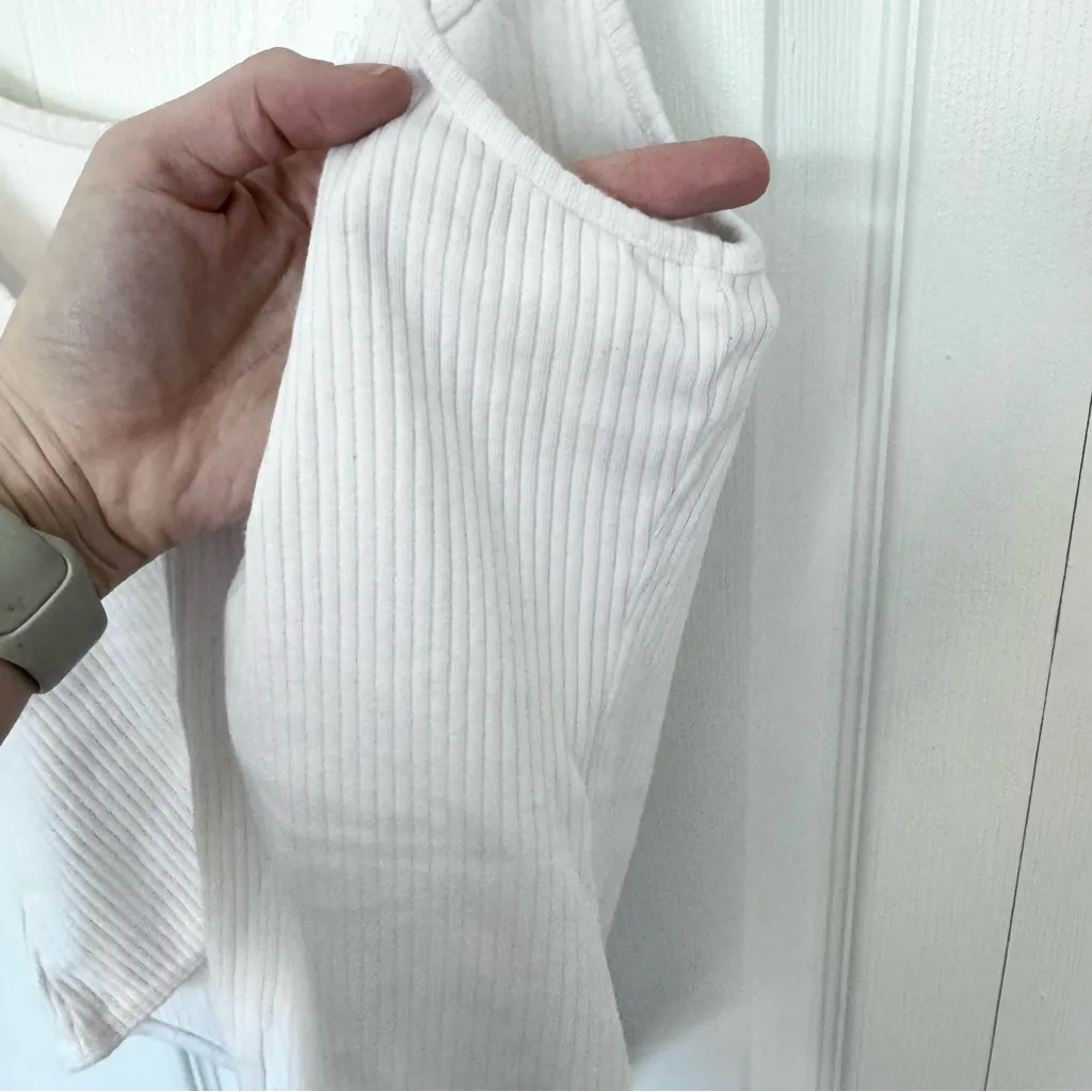 Vintage Express One Eleven White Thong Bodysuit | LOVE MADE ME DO IT Design MED - Image 8