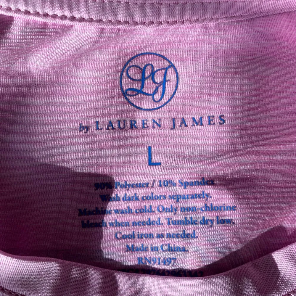 Lauren James Lilac Lavender Long Sleeve Shirt, Size Large - Image 3