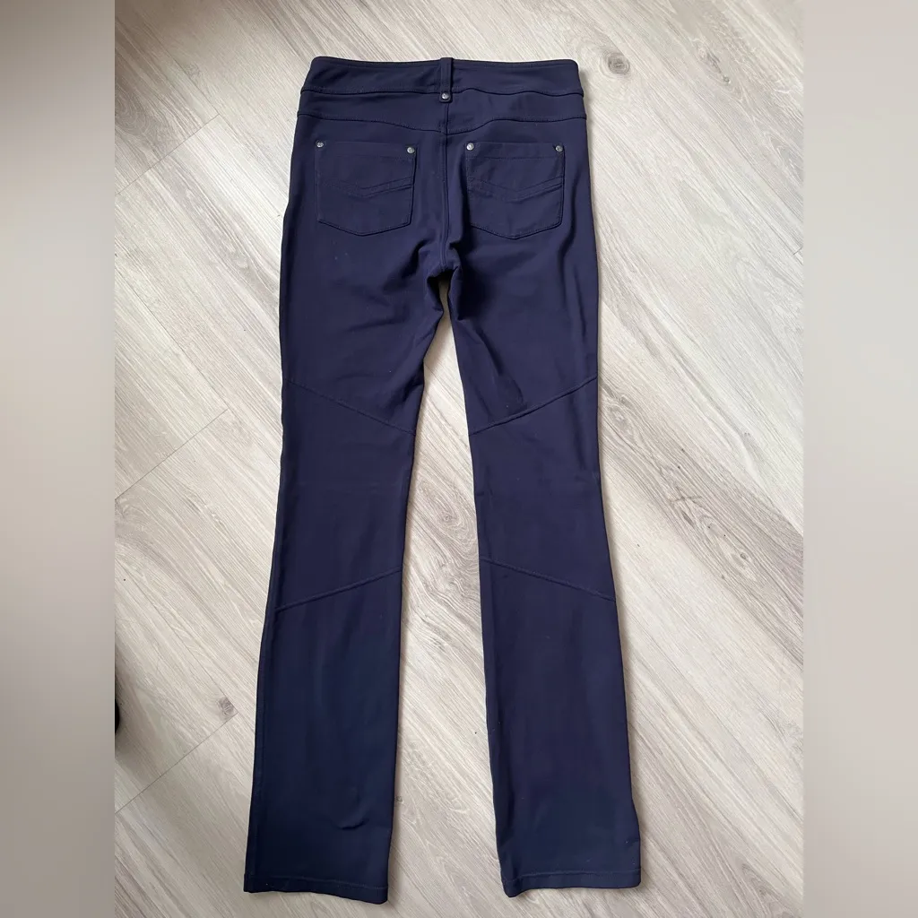 Athleta Navy Blue Straight-Leg‎ Pants - Image 3